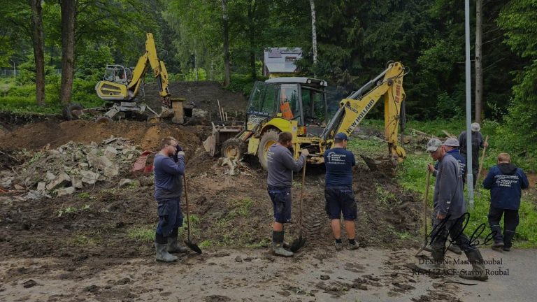 práce s bagrem | terénní úpravy | zemní práce Krkonoše | zemní práce Jizerské hory